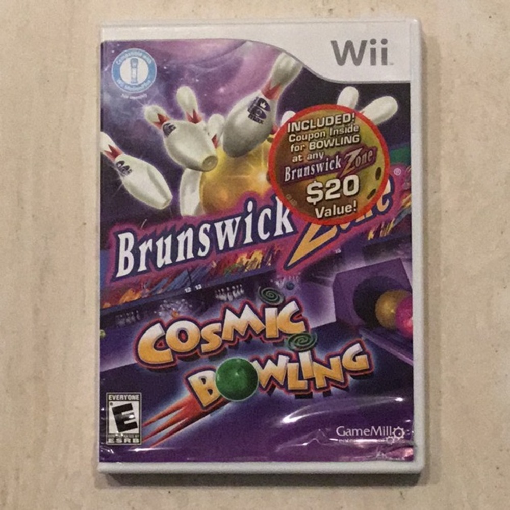 Brunswick Cosmic Bowling Wii Game Complete